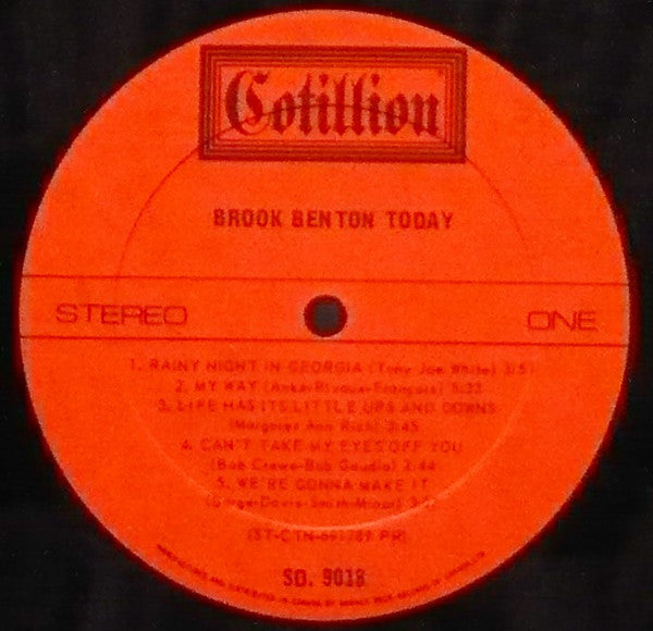 Brook Benton : Brook Benton Today (LP, Album)