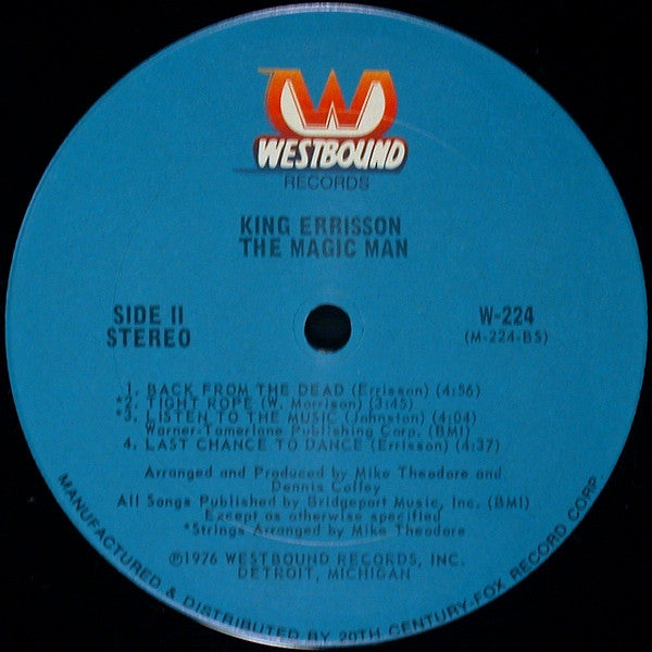 King Errisson : The Magic Man (LP, Album)