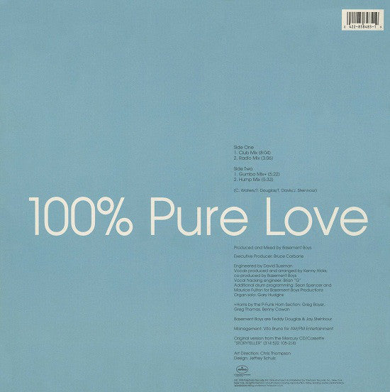 Crystal Waters : 100% Pure Love (12", Single)