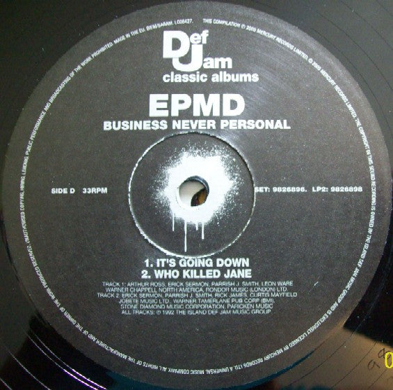 EPMD : Business Never Personal (2xLP, Album, RE)
