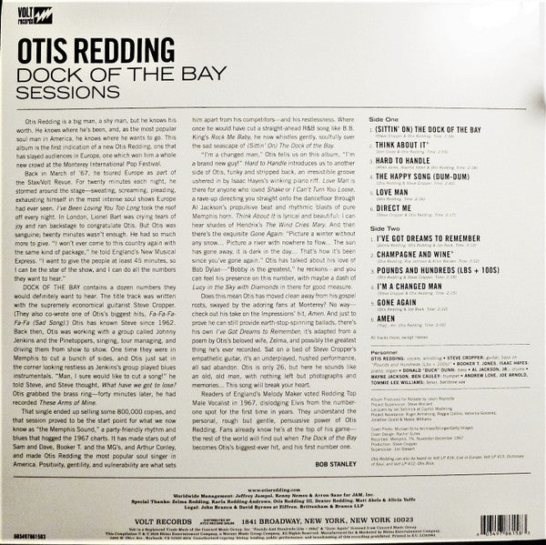 Otis Redding : Dock Of The Bay Sessions (LP, Comp, Mono)