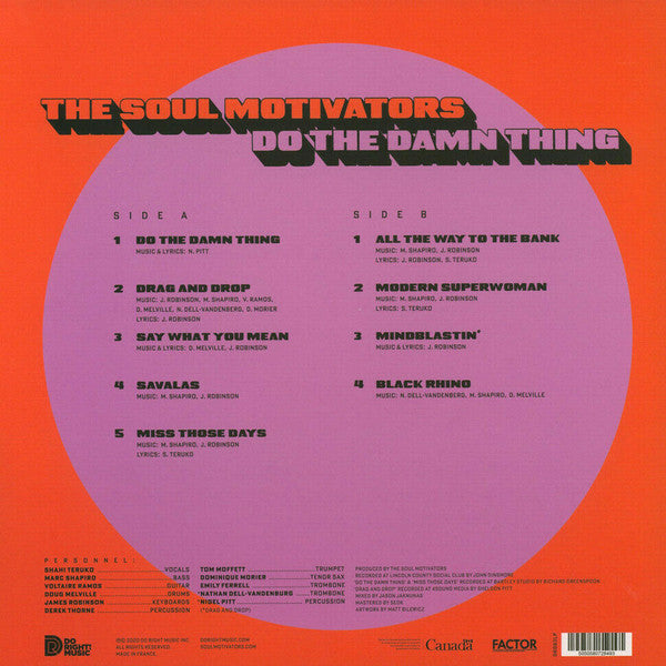 The Soul Motivators : Do The Damn Thing (LP, Album)