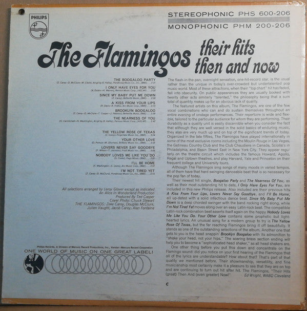 The Flamingos : Their Hits Then And Now (LP, Album, Comp)