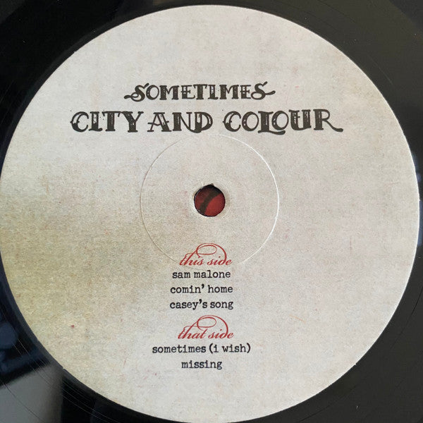 City And Colour : Sometimes (2xLP, Album, RM, RP, 180)
