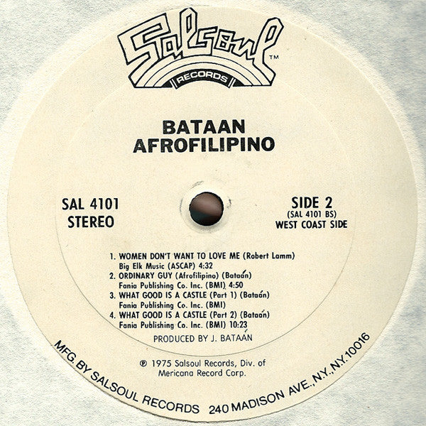Bataan* : Afrofilipino (LP, Album)