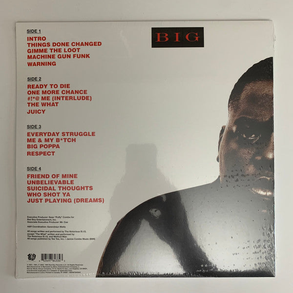 Notorious B.I.G. : Ready To Die (2xLP, Album, RE, RP)