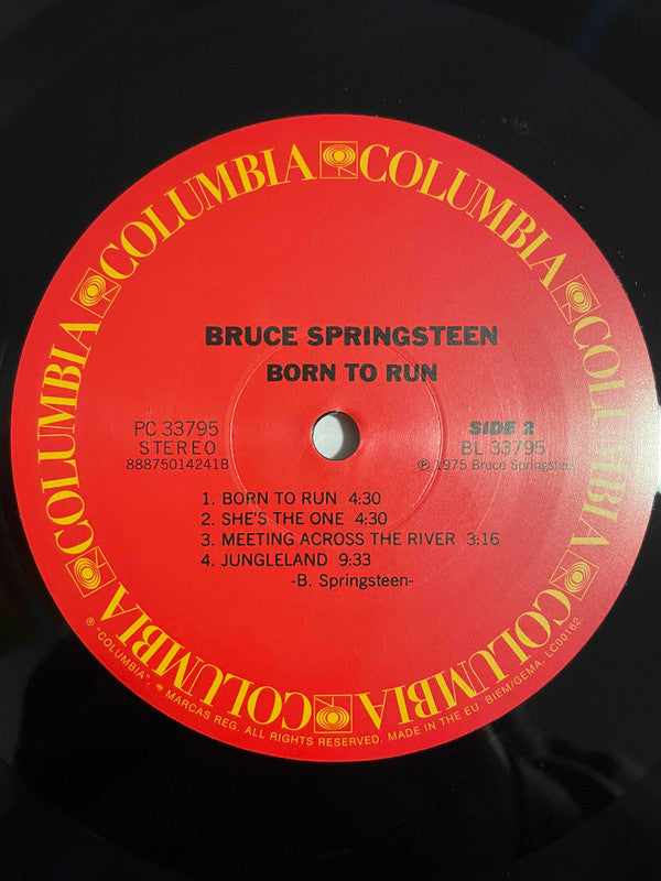 Bruce Springsteen : Born To Run (LP, Album, RE, RM, RP, Gat)