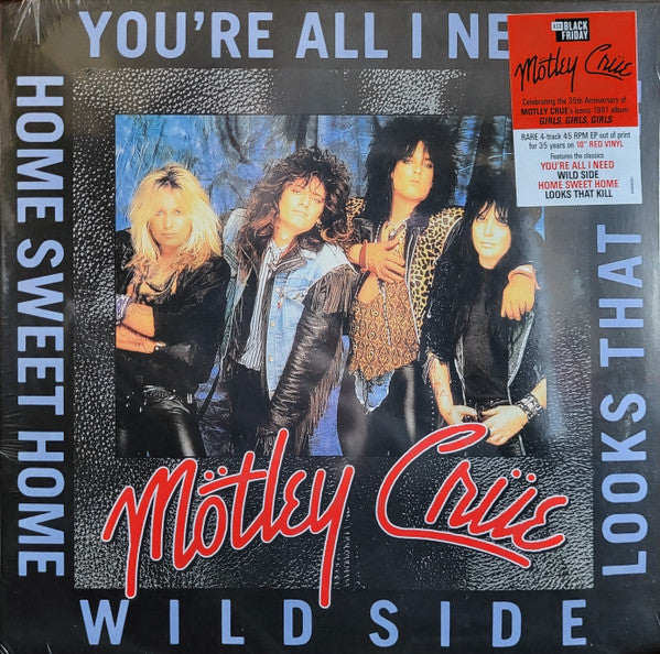 Mötley Crüe : You're All I Need (10", EP, RSD, Red)