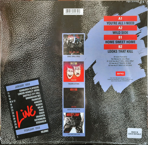 Mötley Crüe : You're All I Need (10", EP, RSD, Red)
