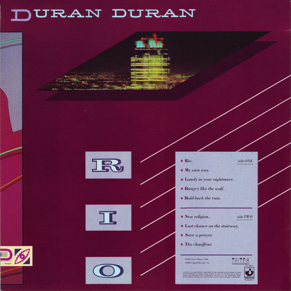 Duran Duran : Rio (LP, Album)