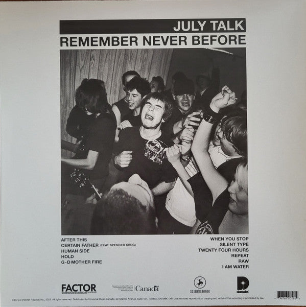 July Talk : Remember Never Before (LP, Bla)