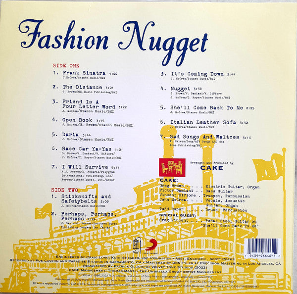 Cake : Fashion Nugget (LP, Album, RE, RM)