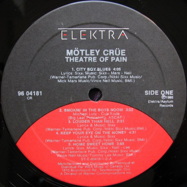 Mötley Crüe : Theatre Of Pain (LP, Album)