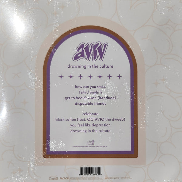 AVIV (3) : Drowning In The Culture (LP, Album, Ltd, Lav)
