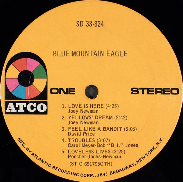 Blue Mountain Eagle : Blue Mountain Eagle (LP, Album)