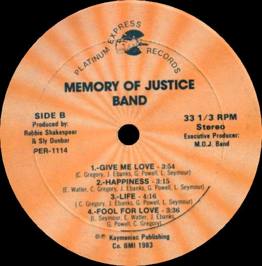 Memory Of Justice Band : Mash Down Babylon (LP, Album)