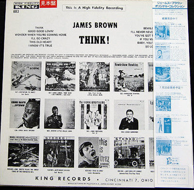 James Brown And His Famous Flames* : Think! (LP, Album, Mono, RE)