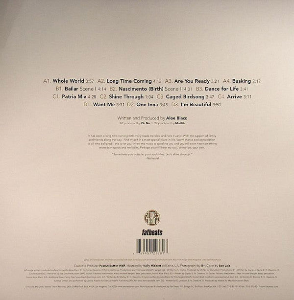 Aloe Blacc : Shine Through (2xLP, Album)