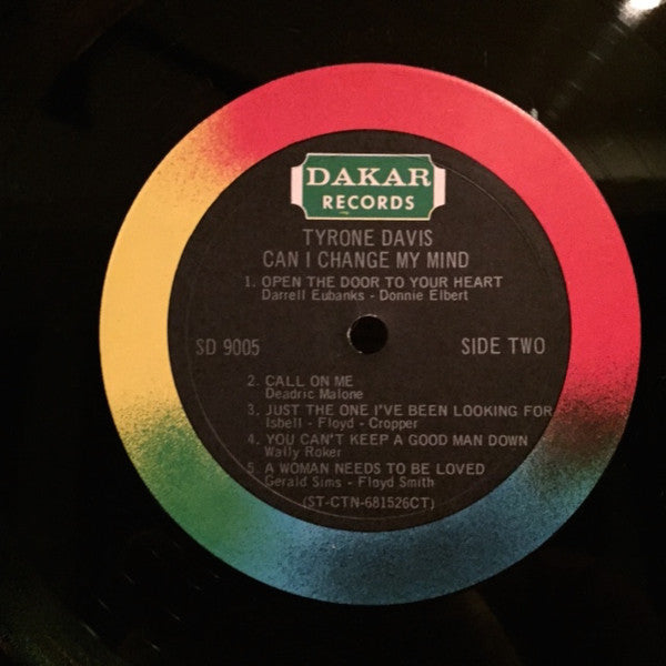 Tyrone Davis : Can I Change My Mind (LP, Album, CT )