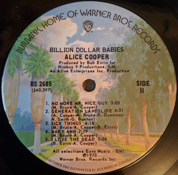 Alice Cooper : Billion Dollar Babies (LP, Album, RE, Gat)
