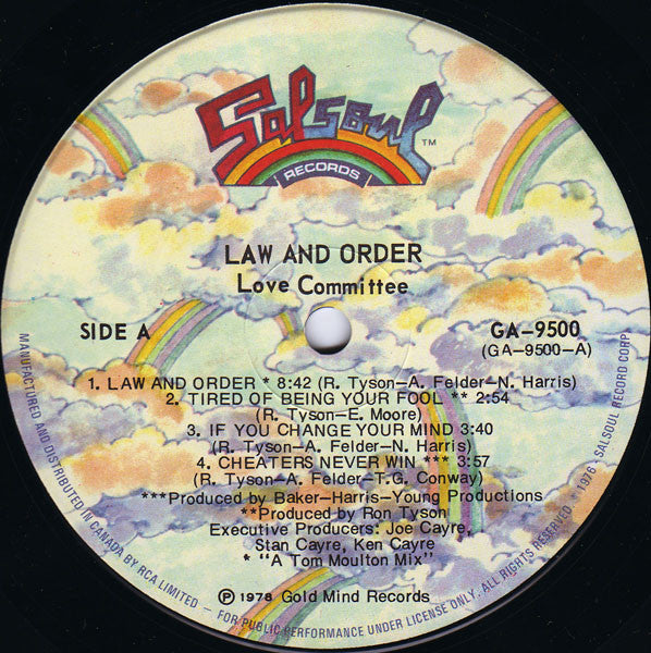 Love Committee : Law And Order (LP, Album)