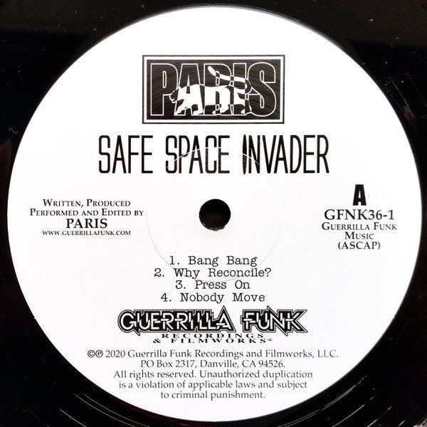 Paris (2) : Safe Space Invader (LP, Album, Ltd, S/Edition, 180)