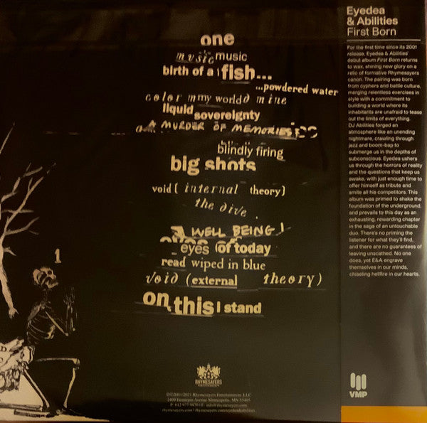 Eyedea & Abilities : First Born (LP, Mar + LP, Sil + Album, Club, RE, RM)