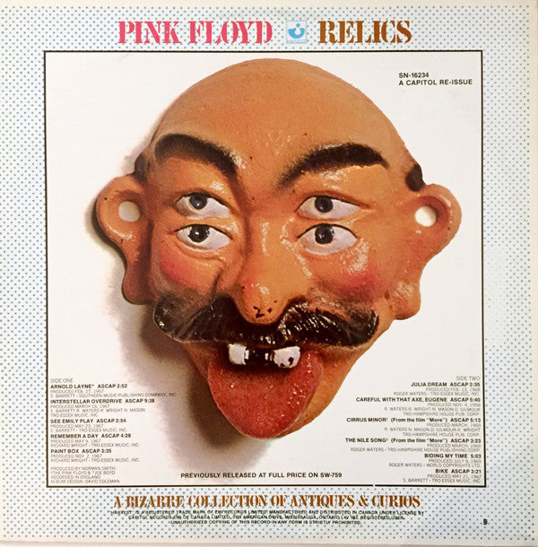 Pink Floyd : Relics (LP, Comp, RE)