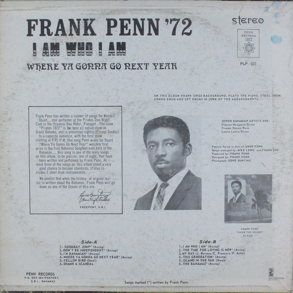 Frank Penn : Frank Penn '72 (LP, Album)