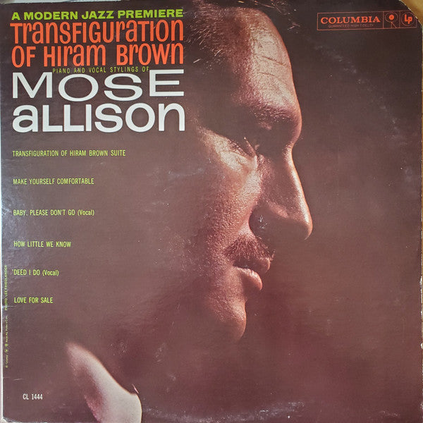 Mose Allison : Transfiguration Of Hiram Brown (LP, Album, Mono)