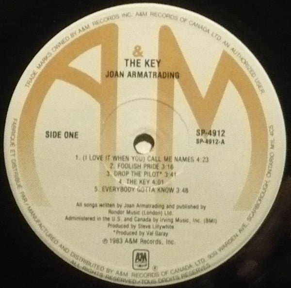 Joan Armatrading : The Key (LP, Album)