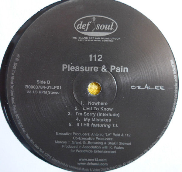 112 : Pleasure & Pain (2xLP, Album)
