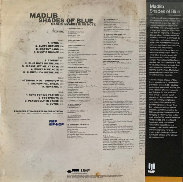Madlib : Shades of Blue (LP, Gre + LP, Blu + Album, Club, RE, RM)