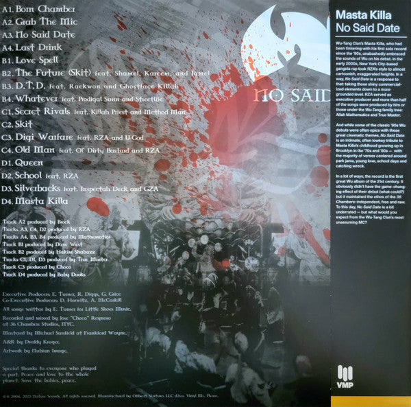 Masta Killa : No Said Date (2xLP, Album, Club, RE, RM, Cle)