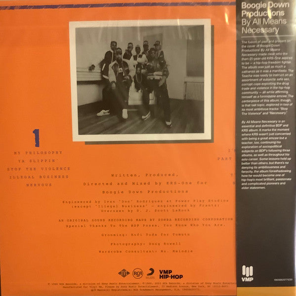 Boogie Down Productions : By All Means Necessary (LP, Album, Club, RE, RM, Ora)