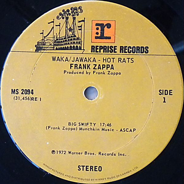 Frank Zappa : Waka/Jawaka - Hot Rats (LP, Album)