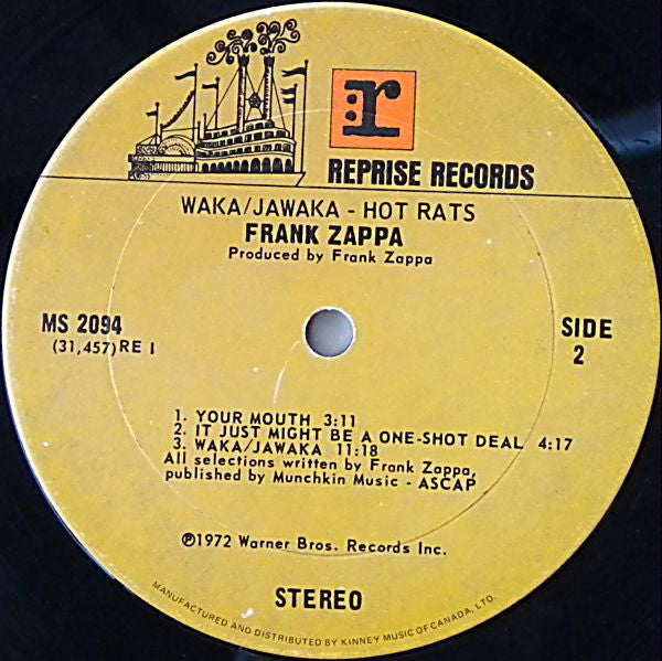 Frank Zappa : Waka/Jawaka - Hot Rats (LP, Album)