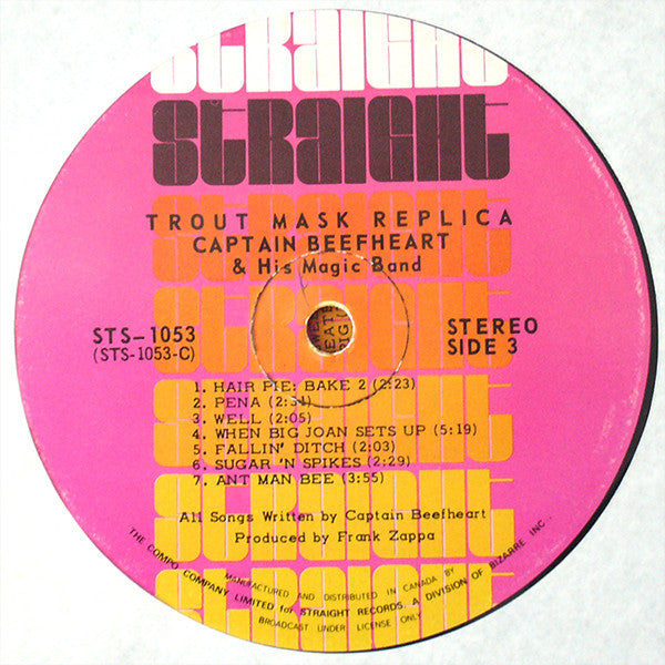 Captain Beefheart & The Magic Band : Trout Mask Replica (2xLP, Album, Gat)