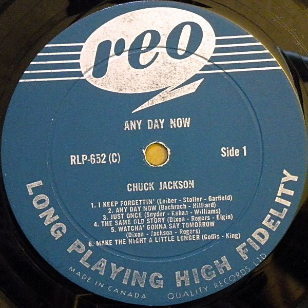 Chuck Jackson : Any Day Now (LP, Album, Mono)