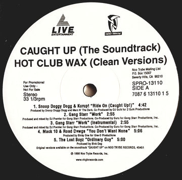 Various : Caught Up (The Soundtrack) Hot Club Wax (12", Promo, Cle)