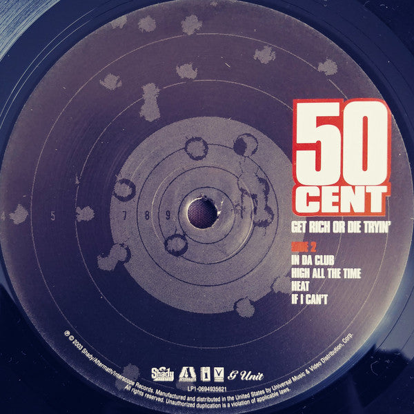 50 Cent : Get Rich Or Die Tryin' (2xLP, Album)