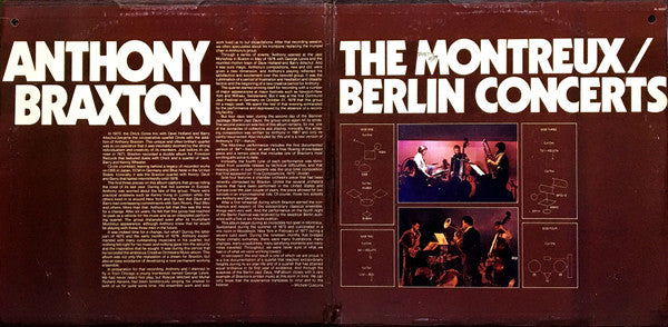 Anthony Braxton : The Montreux / Berlin Concerts (2xLP, Album, Promo, Gat)