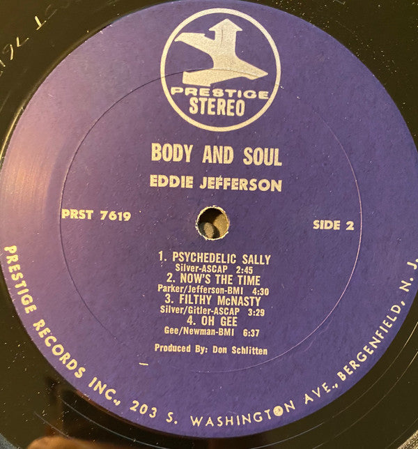 Eddie Jefferson : Body And Soul (LP, Album)
