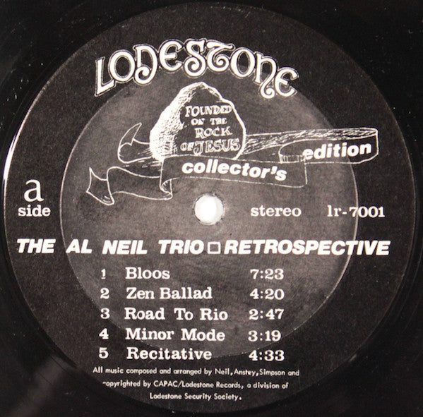 Al Neil Trio : Retrospective: 1965-1968 (LP, Comp, Ltd, Num)