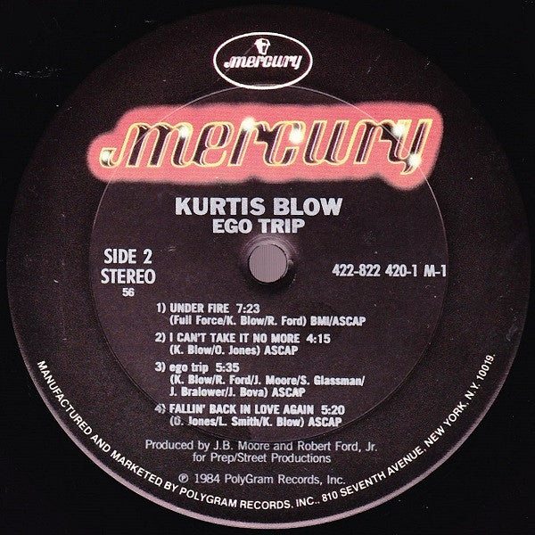 Kurtis Blow : Ego Trip (LP, Album, Dev)
