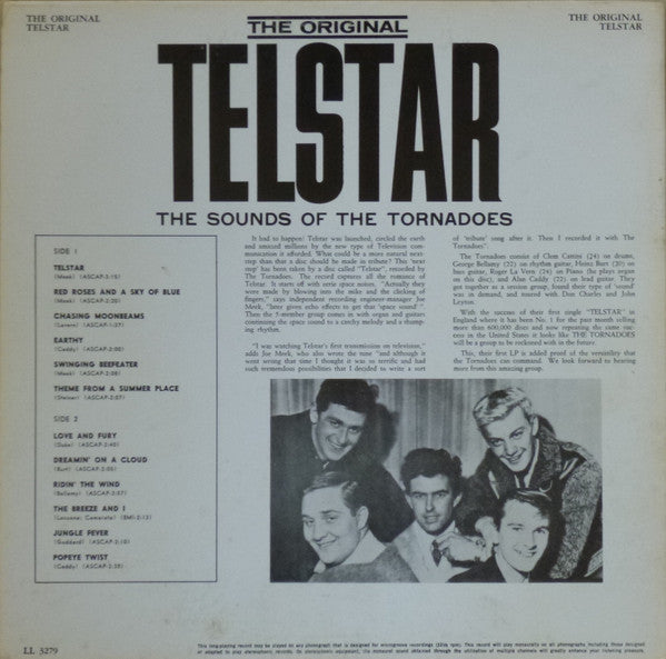 The Tornados : The Original Telstar - The Sounds Of The Tornadoes (LP, Album, Mono)