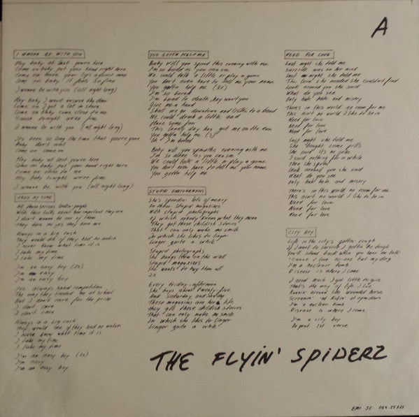 The Flyin' Spiderz* : The Flyin' Spiderz (LP, Album)
