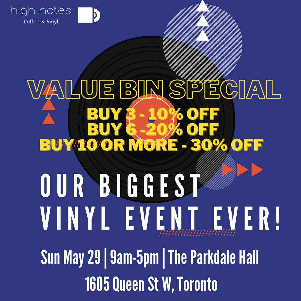 OUR BIGGEST VINYL EVENT EVER - SUNDAY MAY 29