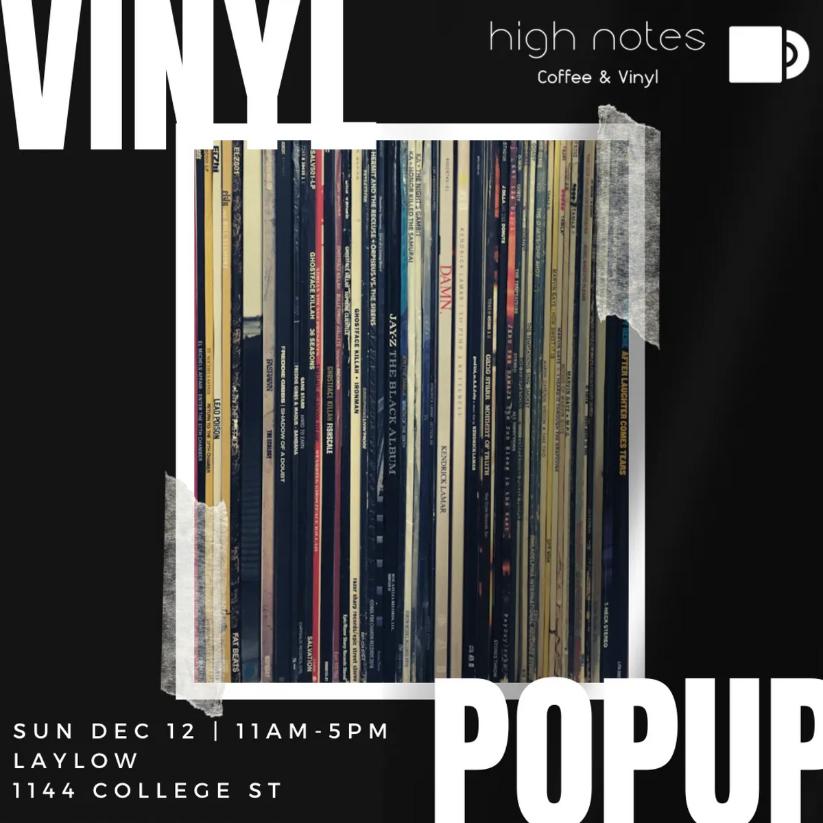 Laylow x High Notes Pop-Up Shop, Vol 5 – High Notes Coffee + Vinyl