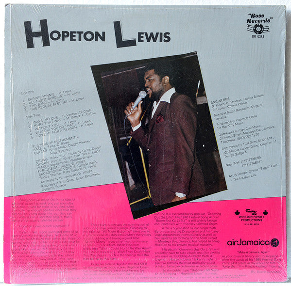 Hopeton Lewis : All Night Bubblin' (LP, Album)